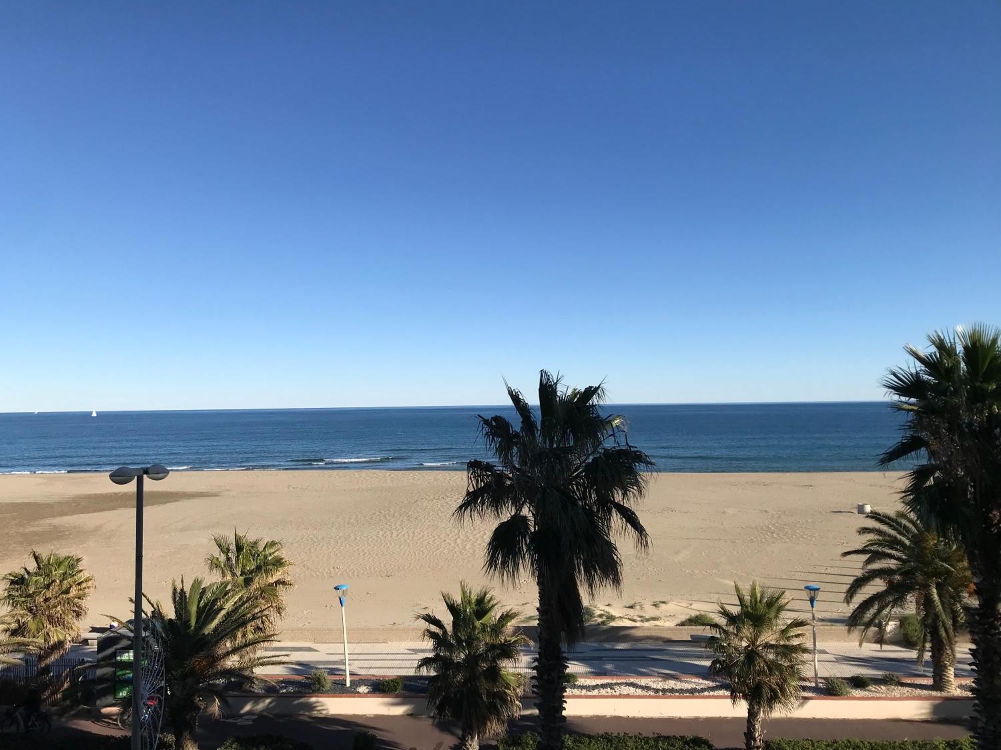 Appt La Rose des Sables face à la mer - Canet en Roussillon Exterior foto